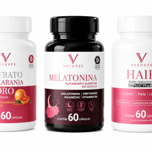 Kit Bem-Estar Laranja Moro + Melatonina + Hair